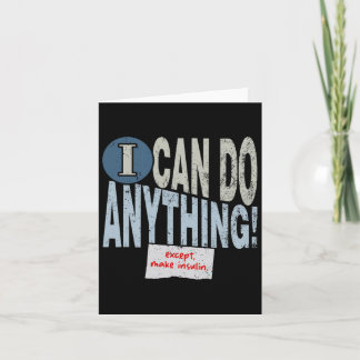 Carte Insulte amusante T1d Diabète 1