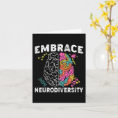 Carte Intégrer la Sensibilisation sur l'autisme Neurodiv (Fleur jaune)