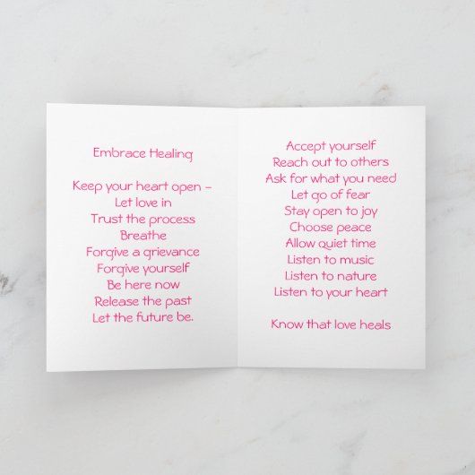 Carte Intensifier la guérison (Intérieur)