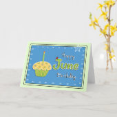 Carte Interactif "mouvement anniversaire de JUIN de (Fleur jaune)