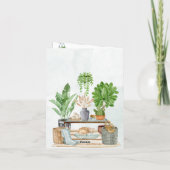 Carte Intérieur chaleureux avec plantes (Dos)