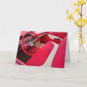 Carte Intérieur des voitures rouges et blanches (Fleur jaune)