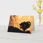 Carte Intérieur vierge, Arbre solitaire (Fleur jaune)