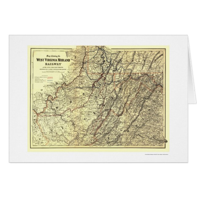 Carte intérieure 1883 de chemin de fer de la (Devant horizontal)