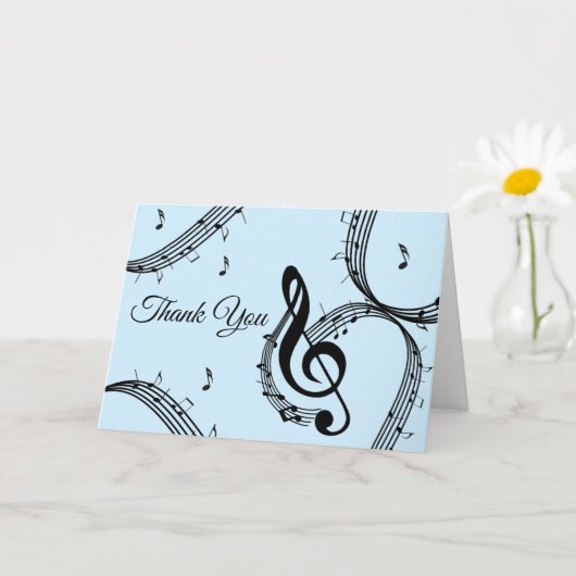 Carte intérieure bleu Climactic G Clef Blair (Petite plante)