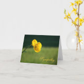 Carte intérieure en noir de conception en forme de (Fleur jaune)