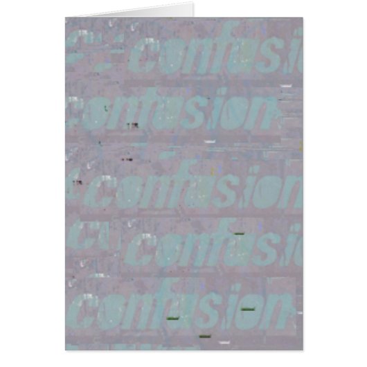 Carte intérieure vide de confusion (Devant)