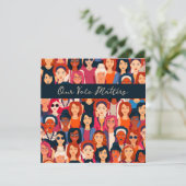 Carte intérieure vide pour les femmes habilitées (Debout devant)