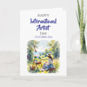 Carte International Artist Day | October 25th (Devant)