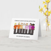 Carte International Lesbian Day October 8th (Fleur jaune)