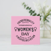 Carte International Women's Day | March 8th Equality (Debout devant)