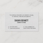 Carte internationale | Logo de connexion globale (Dos)