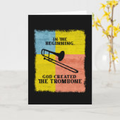 Carte InThe Starting God Created The Trombone (Fleur jaune)