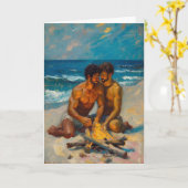 Carte Intimité du feu de plage (Fleur jaune)