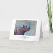 Carte Intitulé :  Bavardage - art d'oiseau de rhinocéros (Dos)