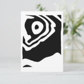 Carte Into Deep : Abstrait noir & blanc (Debout devant)