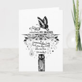 Carte Introduire Empath Silence citation d'encre de sage (Devant)