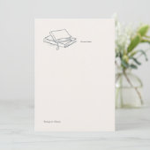 Carte Introvert Solitude Gift Personal Correspondence (Debout devant)