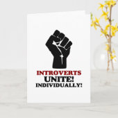 Carte Introverties Unite (Fleur jaune)