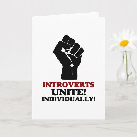 Carte Introverties Unite (Petite plante)