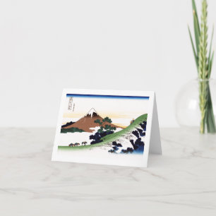 Carte Inume Pass Koshu Hokusai Art japonais