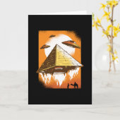 Carte Invader Alien pyramide (Fleur jaune)