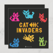 Carte Invaders de chats (Devant / Derrière)