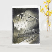 Carte Invasion alien vintage guerre mondiale uffilm (Fleur jaune)