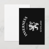 Carte INVERNESS Ecosse (Devant / Derrière)