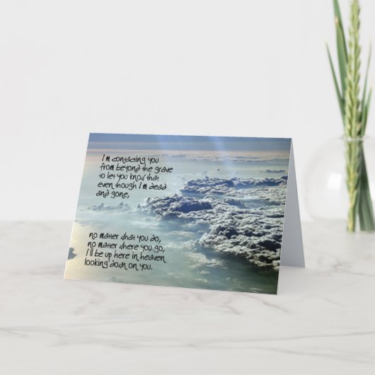 Carte inverse 5 de condoléance (Devant)