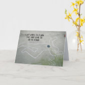 Carte inverse 6 de condoléance (Fleur jaune)