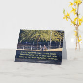 Carte inverse 8 de condoléance (Fleur jaune)