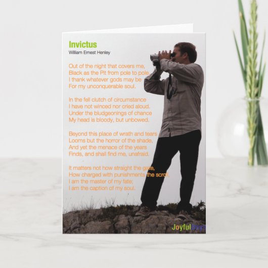 Carte Invictus (Devant)