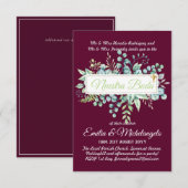 Carte Invitaciones de Boda Baratas (Devant / Derrière)