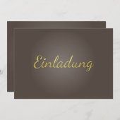 Carte invitant avec "Quoi ? Quand ? Où ? P.S. (Devant / Derrière)