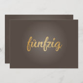 Carte invitant avec "Quoi ? Quand ? Où ? P.S. (Devant / Derrière)