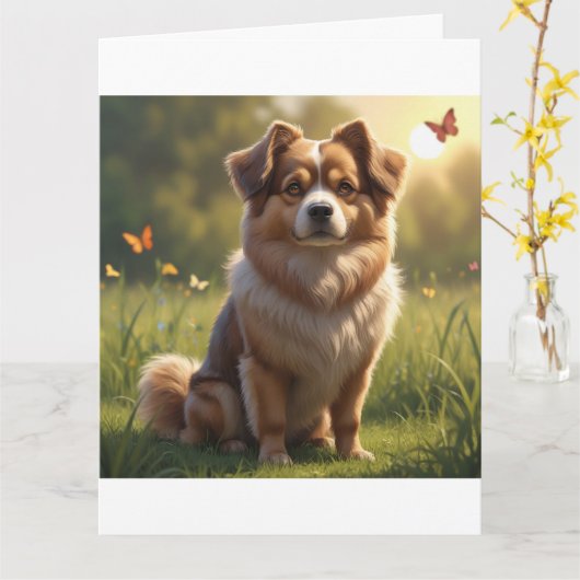 Carte invitation (Fleur jaune)