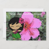 Carte Invitation Aloha Honeys Luau (Devant)