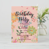 Carte Invitation Anniversaire (Debout devant)
