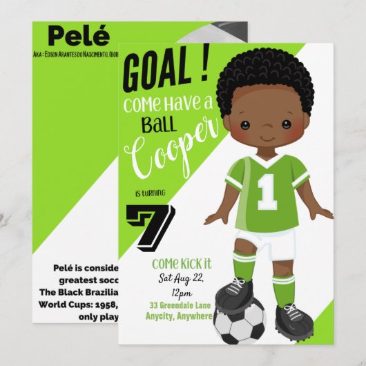 Carte Invitation Anniversaire (Devant / Derrière)