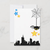 Carte invitation anniversaire 5 ans spider (Dos)
