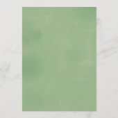 Carte Invitation Baby shower vert (Dos)