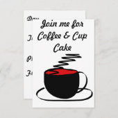 carte invitation café (Devant / Derrière)