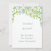 Carte Invitation citron (Devant)