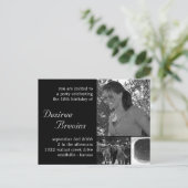 Carte Invitation d'anniversaire personnalisable In (Debout devant)