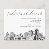 Carte Invitation de clôture du dîner de répétition (Devant)