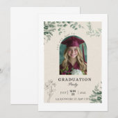 Carte Invitation de fête pour les diplômés de la p (Devant / Derrière)