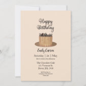 Carte Invitation de gâteau d'anniversaire (Devant)