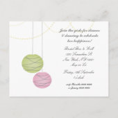 Carte Invitation de la fête de Bachelorette rose L (Dos)