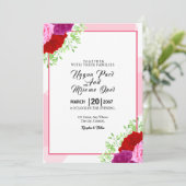 Carte Invitation de mariage Conception de la carte (Debout devant)